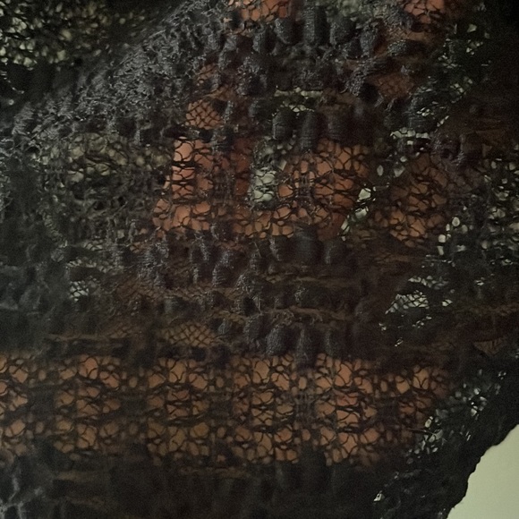 Ralph Lauren navy blue long sleeved lace blouse - Picture 5 of 8